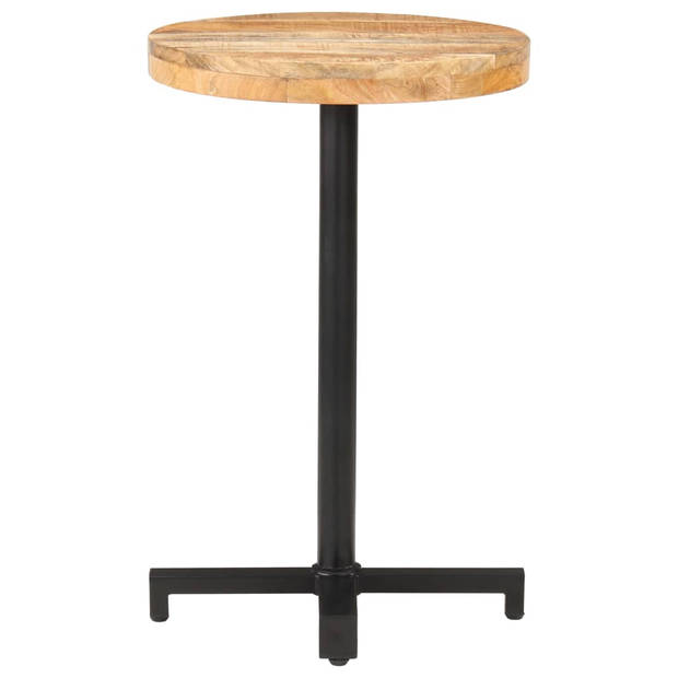 vidaXL Bistrotafel rond Ø50x75 cm ruw mangohout