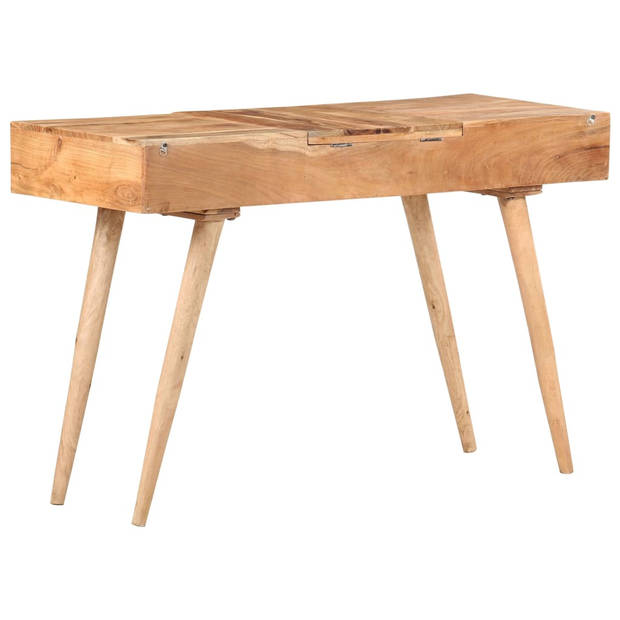 The Living Store Houten Opmaaktafel - Massief Acaciahout - 112 x 45 x 76 cm