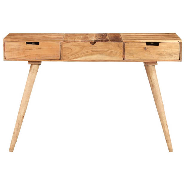 The Living Store Houten Opmaaktafel - Massief Acaciahout - 112 x 45 x 76 cm