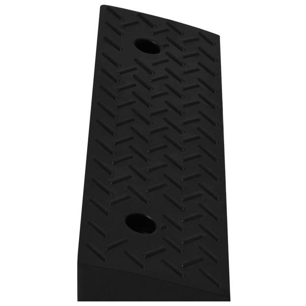 vidaXL Oprijhulpen 2 st 50x17,5x5 cm rubber