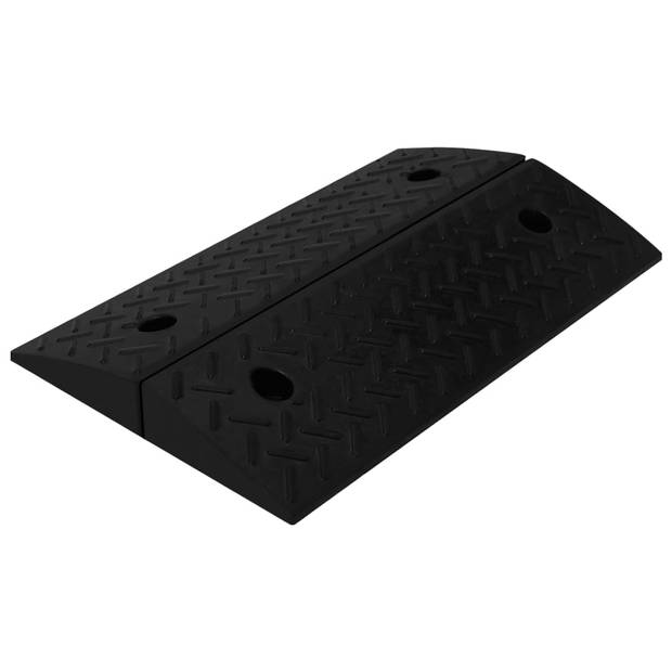 vidaXL Oprijhulpen 2 st 50x17,5x5 cm rubber