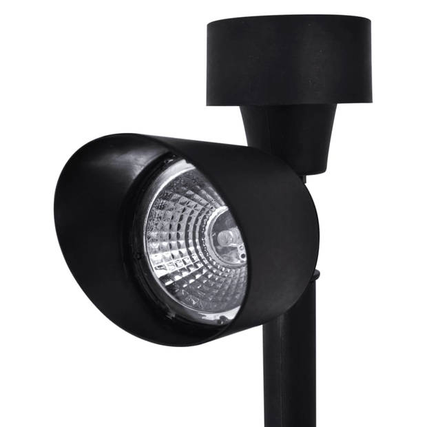 Outdoor Spotlight 12 st solar LED zwart