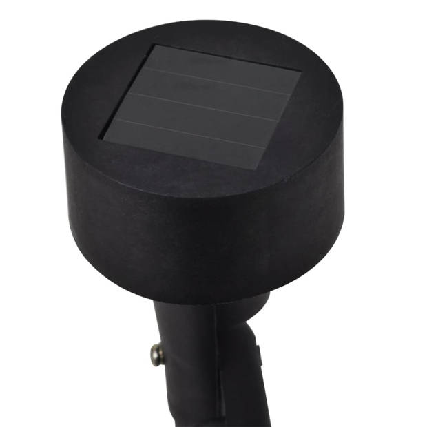 Outdoor Spotlight 12 st solar LED zwart