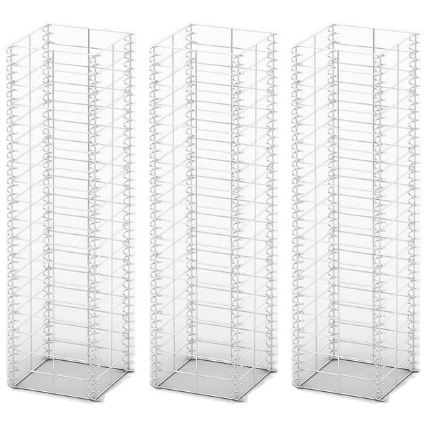 The Living Store Schanskorven - Gabionset 25 x 25 x 100 cm - Gegalvaniseerd staal