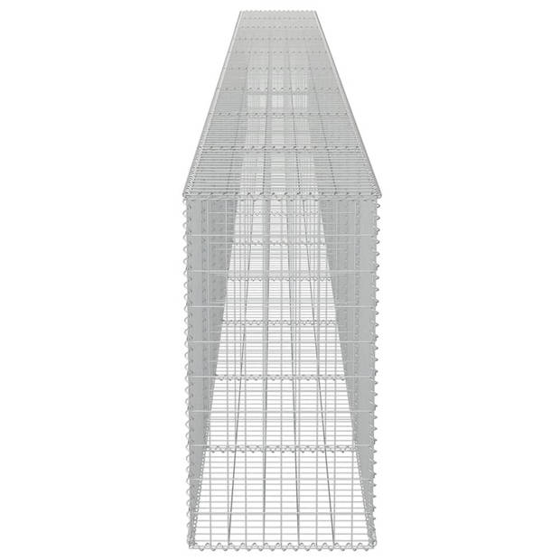 The Living Store Gabion mand - 900 x 50 x 100 cm - gegalvaniseerd staal - Hoog draagvermogen