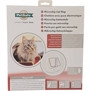 Gebr. de Boon - PetSafe microchip kattendeur wit PPA19-16145