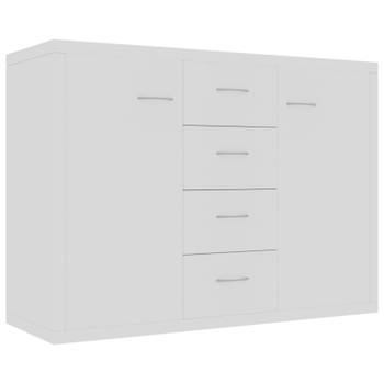 vidaXL Dressoir 88x30x65 cm bewerkt hout wit