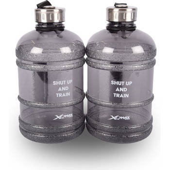 Sportdrankfles - waterfles / watercan van tritan materiaal - 1.9 Liter zwart