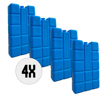 DULA Koelelementen - blauw - 4 stuks - 400 gram - 16x9x3,2cm