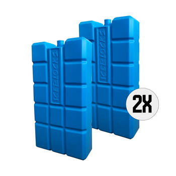 DULA Koelelementen - blauw - 2 stuks - 750 gram - 20x10,5x4cm