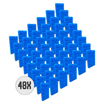DULA Blauwe Koelelementen - 48 stuks - 200 gram - 8 x 15 x 2 cm