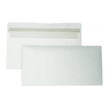 DULA - EA5/6 Enveloppen - 110 x 220 mm - 1000 Stuks - Zelfklevend met plakstrip - 80 gram