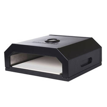 La Hacienda Firebox BBQ Pizza Oven (Black) - L 35 x B 40 x H 15 cm - Staal - Zwart