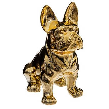 Beeld Bulldog - Goud - H22 cm