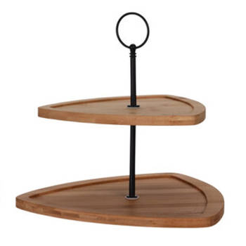 Etagere Bamboe Triangle 2-Laags