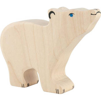 Holztiger Polar bear, small, head raised