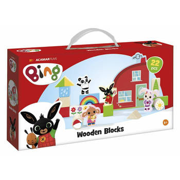 Bambolino Toys Bing Houten Blokken - 22-delig