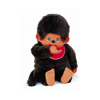 Monchhichi Jongen met slab rood (80cm)