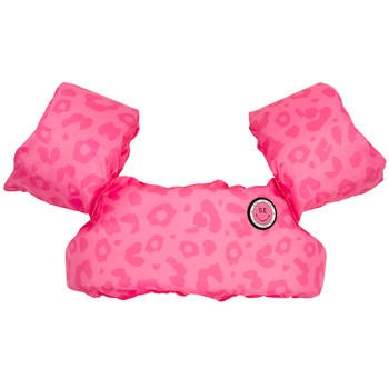 Swim Essentials Pink Leopard Puddle Jumper 2-6 years