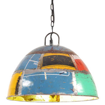 vidaXL Hanglamp industrieel vintage rond 25 W E27 41 cm meerkleurig