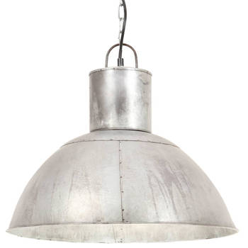 The Living Store Hanglamp Iron Silver - 48 x 41 cm - E27 fitting - 25W - Inclusief bevestigingsmateriaal