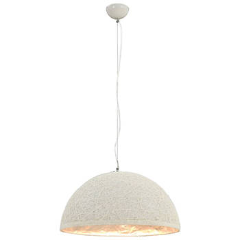 The Living Store Hanglamp Vogelnest - Kraftpapier - Zilver - 50 x 25 cm - E27 fitting