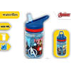 Avengers drinkfles Tritan 400 ML - Kinderen waterfles met rietje