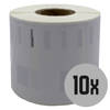 DULA Dymo Compatible labels - Wit - 11351 - S0722510 - Sieraadetiketten - 10 rollen - 54 x 11 mm - 1500 labels per rol