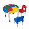 Decopatent® - Kindertafel met 2 Stoeltjes - Speeltafel met bouwplaat