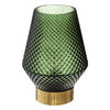 LED-lamp Green - Groen - Goud - Werkt op batterijen (incl. lamp) - Ø12 x18 cm