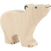 Holztiger Polar bear, small, head raised