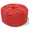 vidaXL Boot touw 10 mm 250 m polypropyleen rood
