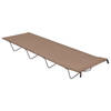 vidaXL Campingbed 180x60x19 cm oxford stof en staal taupe