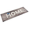 The Living Store Vloermat home-print - 300 x 60 cm - 100% polyamide - latex onderkant