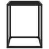 The Living Store Salontafel Modern Gehard Glas - 40 x 40 x 50 cm - Zwart