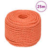 vidaXL Werktouw 12 mm 25 m polypropeen oranje