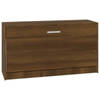 vidaXL Schoenenbank 80x24x45 cm bewerkt hout bruin eikenkleur