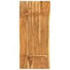 The Living Store Wastafelblad Massief Acaciahout - 118 x 55 cm - 38 mm - Natuurlijke Houten Rand