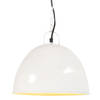 vidaXL Hanglamp industrieel vintage rond 25 W E27 31 cm wit