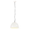 The Living Store Hanglamp Vintage Wit - IJzeren lampenkap met 31 cm diameter - E27 fitting (max 25W) - Industriële