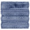 The Living Store modulaire hoekbank - 70 x 70 x 69 cm - indigo - 100% katoenen bekleding