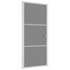 vidaXL Binnendeur 93x201,5 cm ESG-glas en aluminium wit