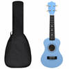 vidaXL Ukuleleset met tas voor kinderen sopraan 21'' blauw