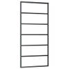 The Living Store Schuifdeur - ESG-glas - Aluminium - 90 x 205 cm - Geruisloos - Inclusief Montageaccessoires - Kleur-