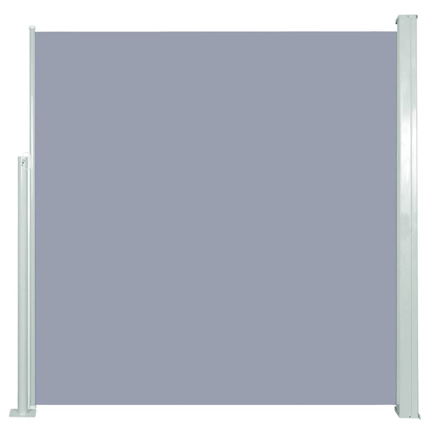 vidaXL Zijluifel uittrekbaar 140x300 cm grijs