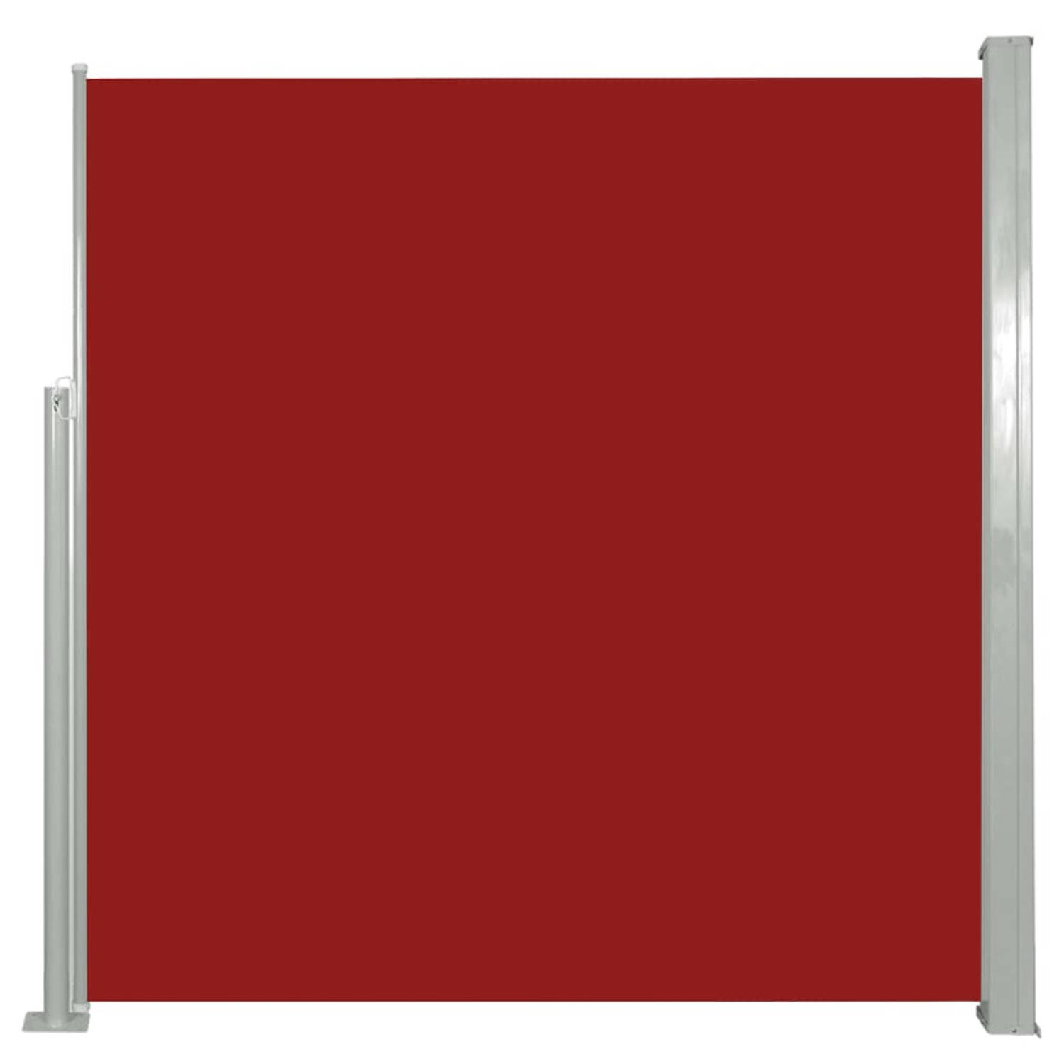 vidaXL Zijluifel uittrekbaar 140x300 cm rood