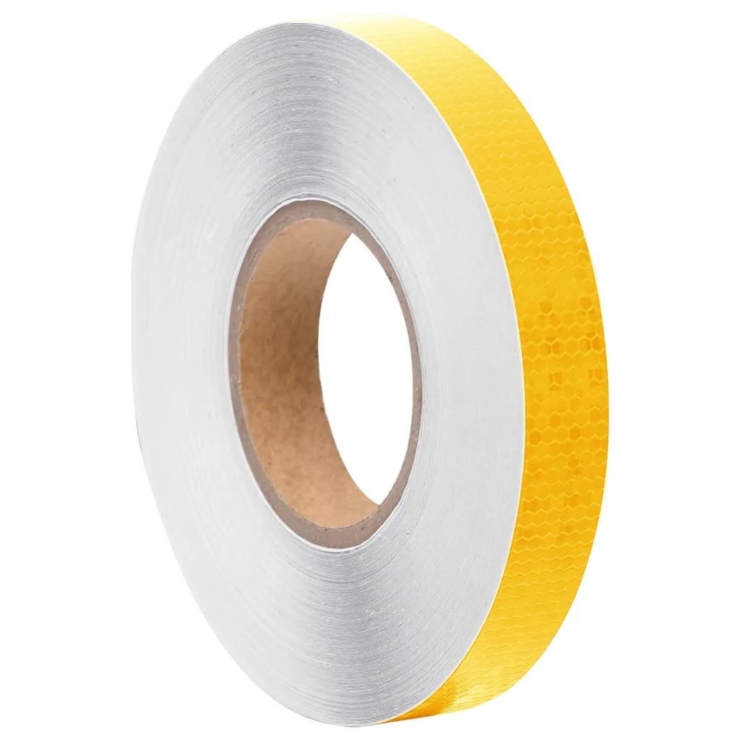 vidaXL Reflecterende tape 2,5 cm x 50 m PVC geel