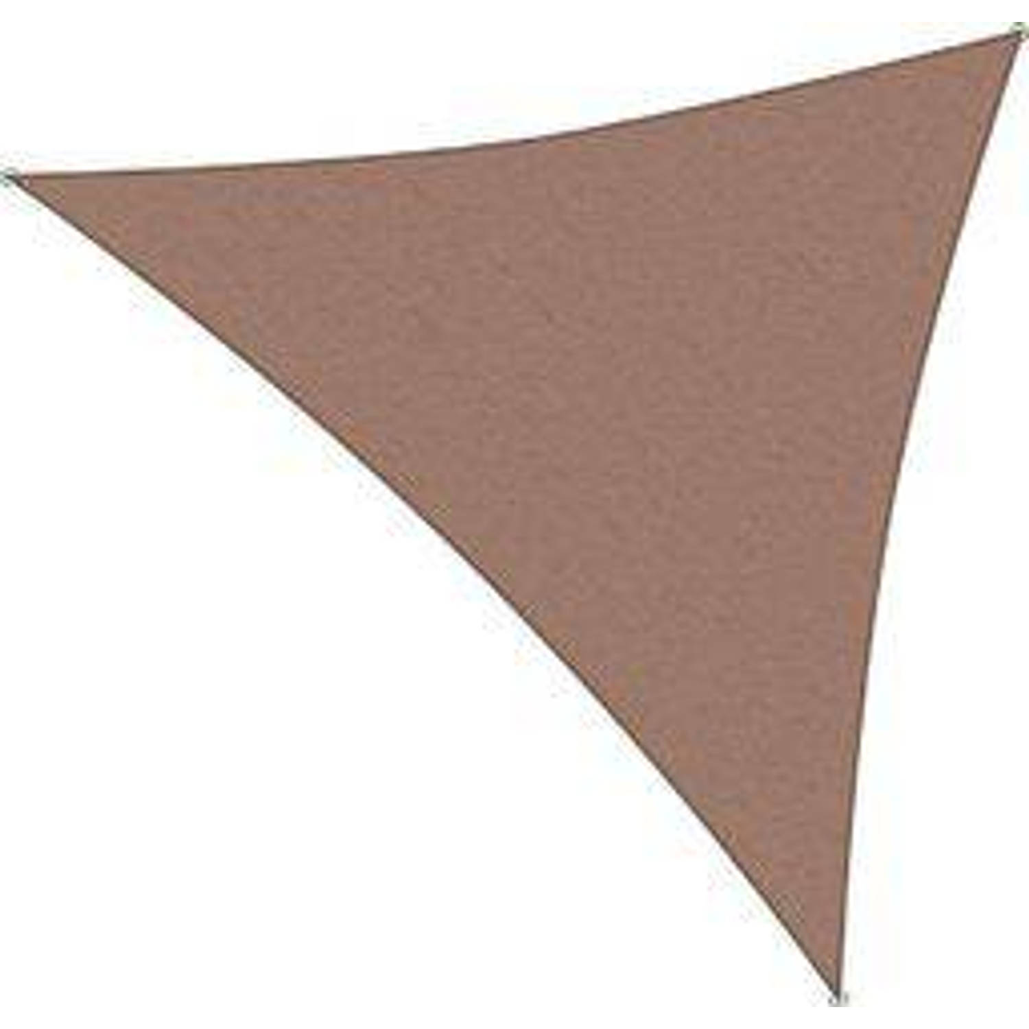 Schaduwdoek driehoek 3x3x3m zandkleur