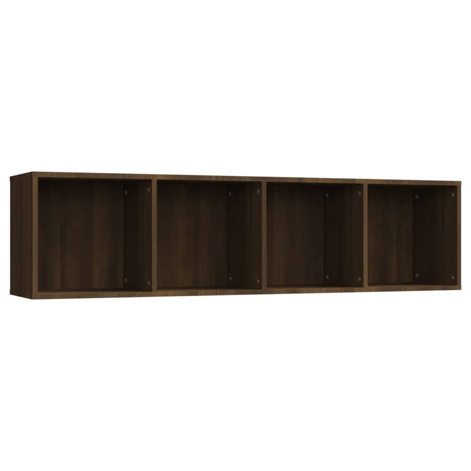 vidaXL Boekenkast-tv-meubel 143x30x36 cm bewerkt hout bruineikenkleur