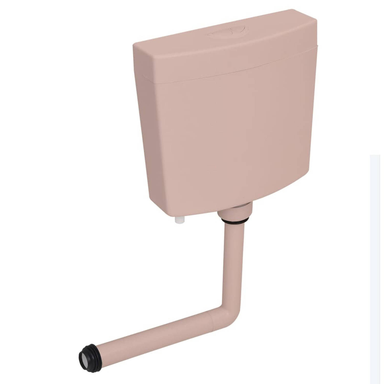 vidaXL Toiletstortbak met watertoevoer onderin 3-6 L zalmkleurig